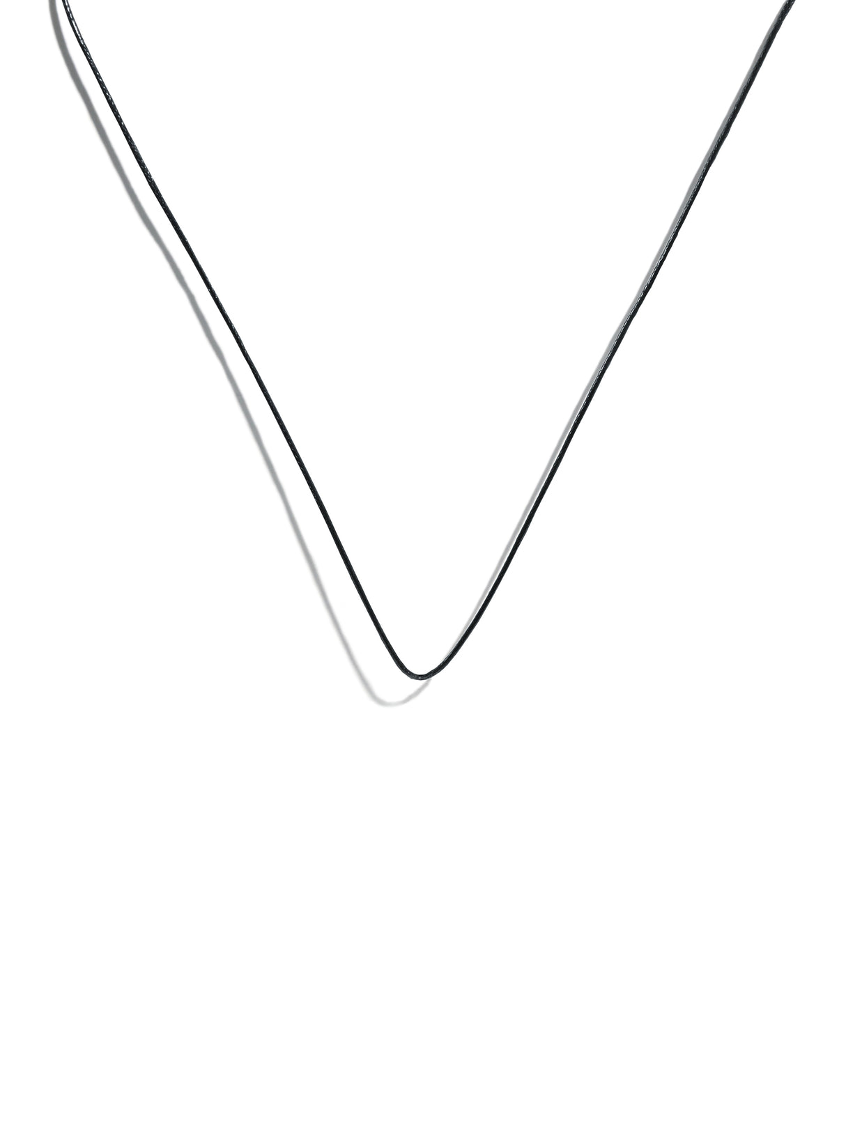 Waxed Cotton Cord Necklace 16-18 in