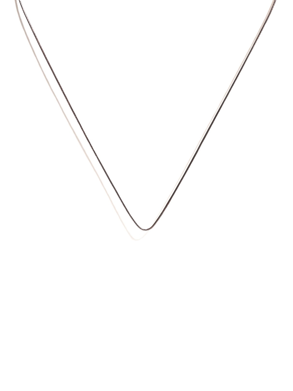 Waxed Cotton Cord Necklace 16-18 in