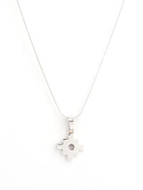 Peruvian Chakana Pendant Necklace - 950 Sterling Silver 
