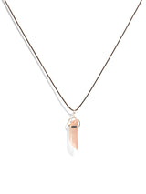 Raw Lithium Quartz Pendant Necklace