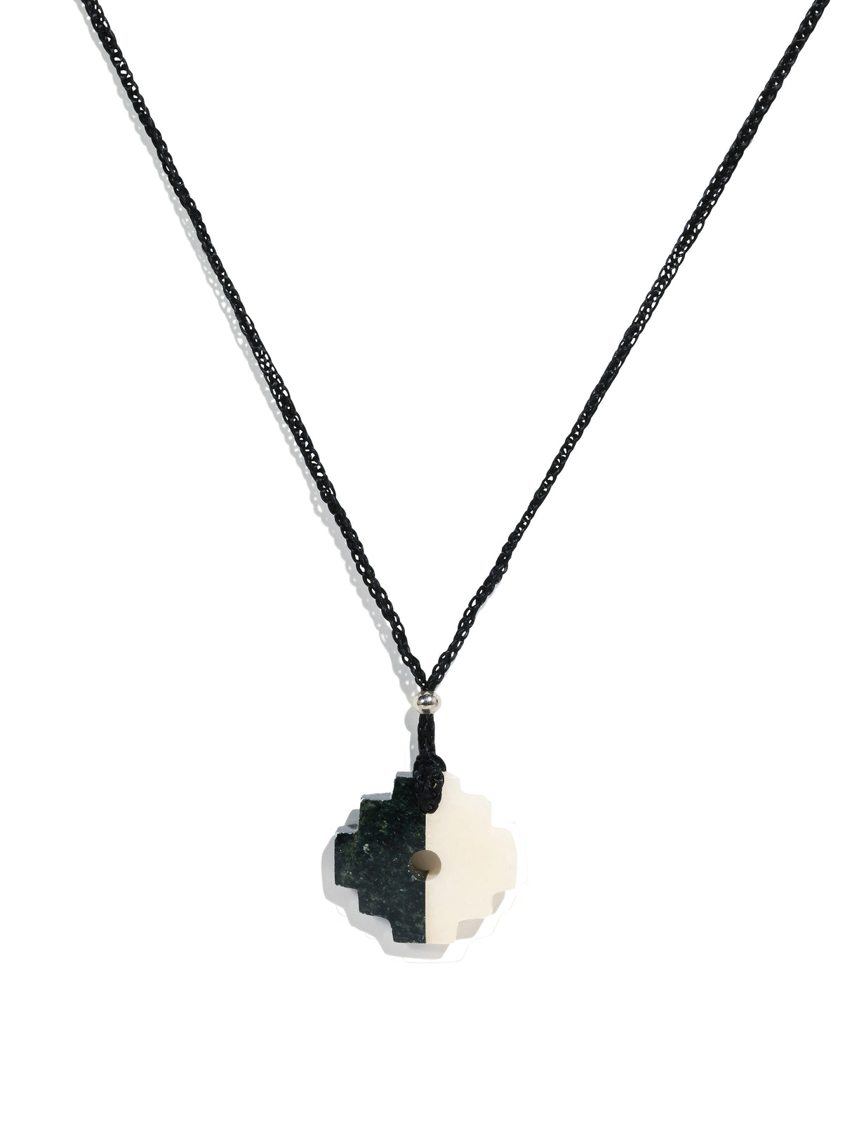 Peruvian Chakana Necklace - Two Color Stone