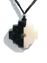 Peruvian Chakana Necklace - Two Color Stone