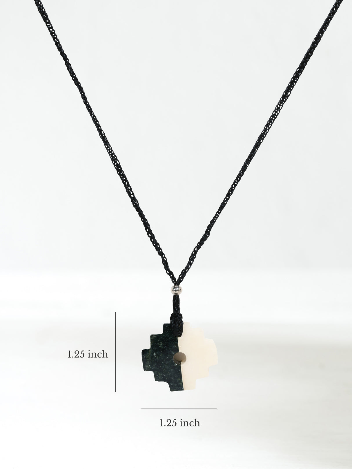 Peruvian Chakana Necklace - Two Color Stone