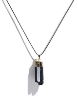 Bodyguard - Black Tourmaline & Selenite Pendant 1 | j11-144