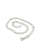 Figaro Link Chain Necklace - Sterling Silver