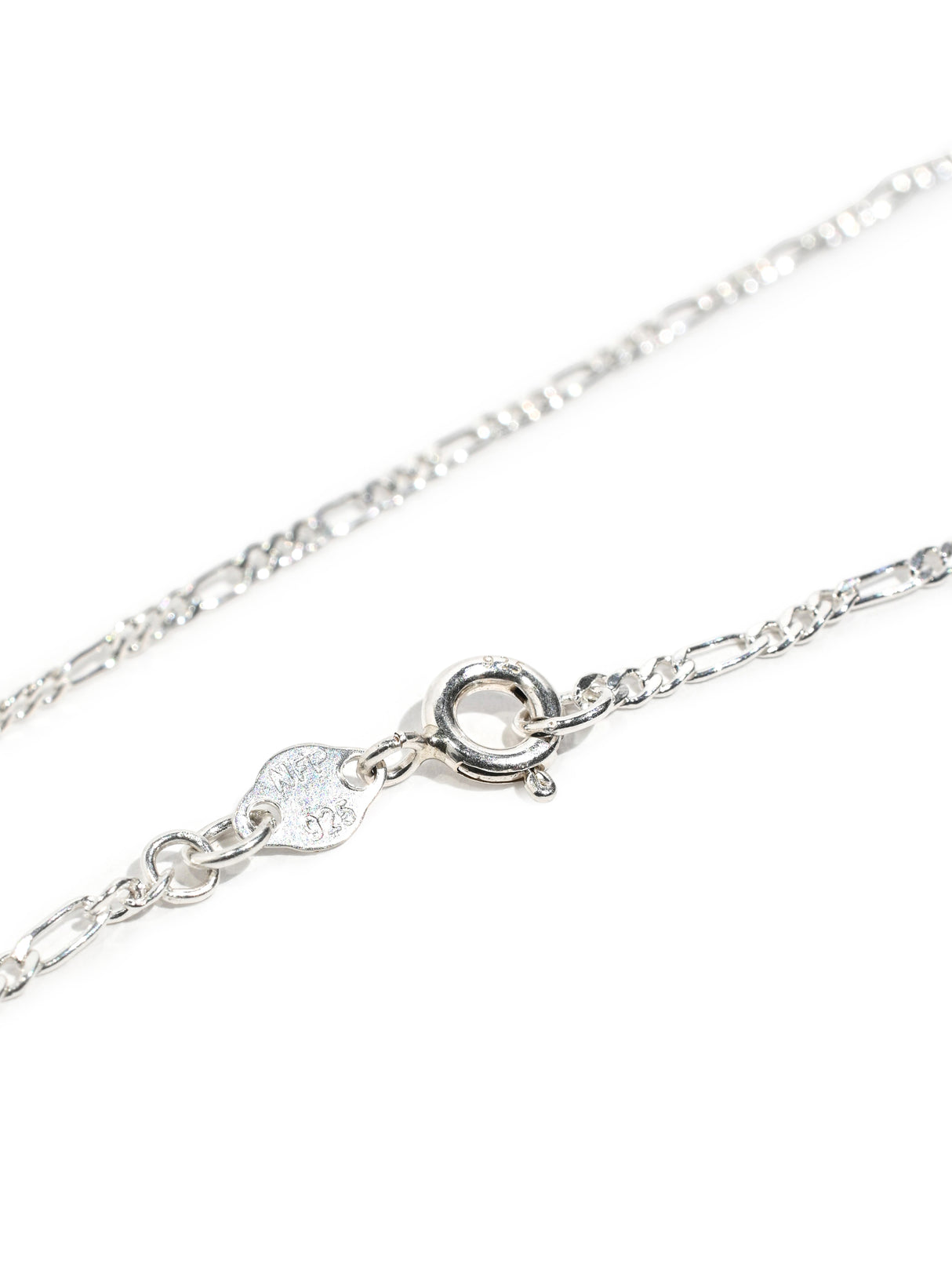 Figaro Link Chain Necklace - Sterling Silver