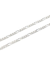 Figaro Link Chain Necklace - Sterling Silver