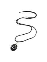 Protection Black Tourmaline Gem Drop Pendant Polished Tourmaline 1 | js28-AG15