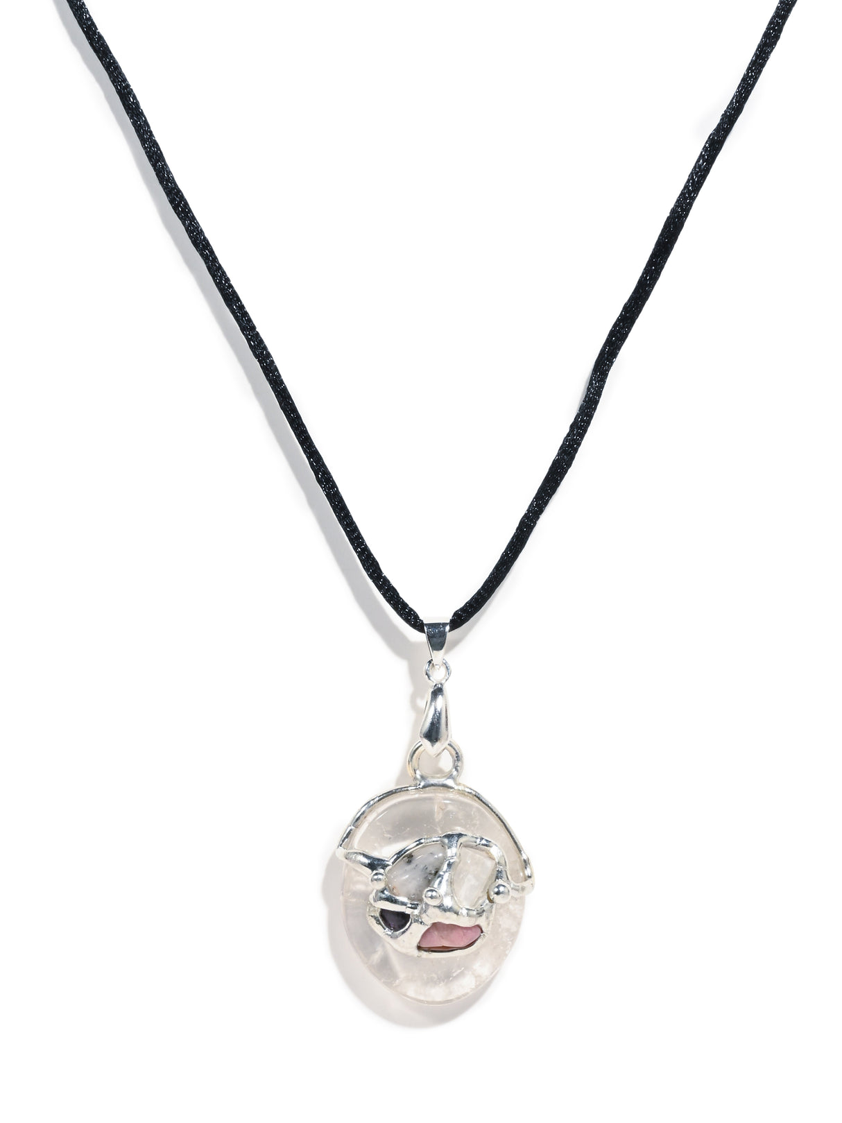 Peacemaker Crystal Gem Drop Pendant Necklace