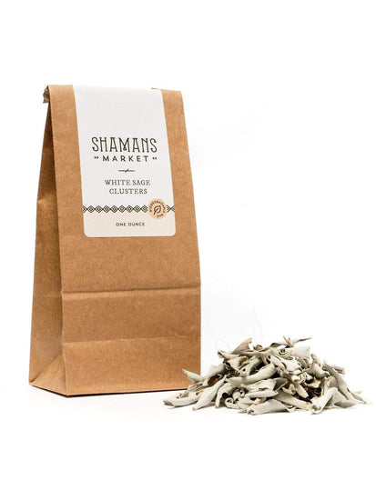 Loose Herbs & Incense 1 oz White Sage - Loose/Clusters - 2 Sizes