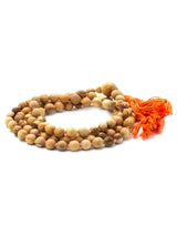 Malas Orange Palo Santo Wood Prayer Bead Mala Knotted | j0432-Orange