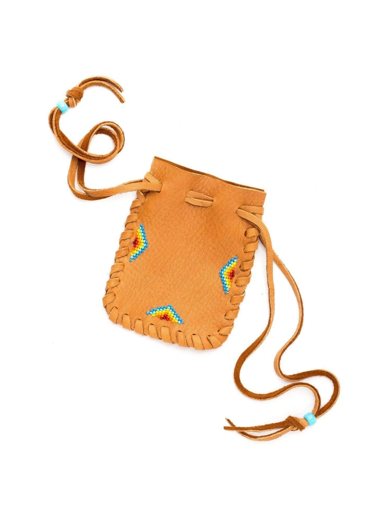 Beaded Leather Medicine Bag - Shamans Market