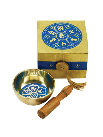 3 inch OM Lotus Meditation Bowl in Gift Box