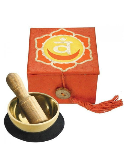 Meditation Bowls Sacral Chakra Mini Meditation Bowl in Gift Box