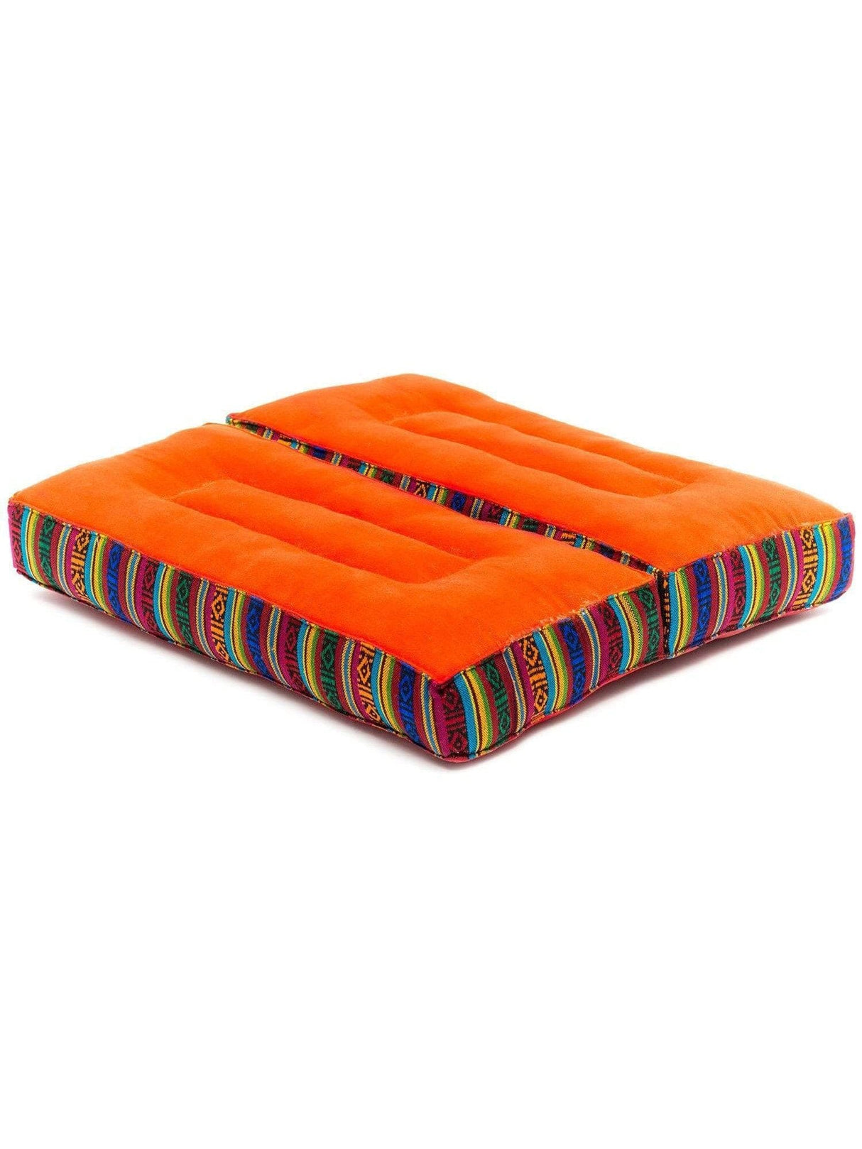 Meditation Cushion Orange Foldable Lotus Meditation Cushion