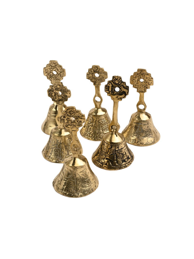 Peruvian Brass Bell Chakana