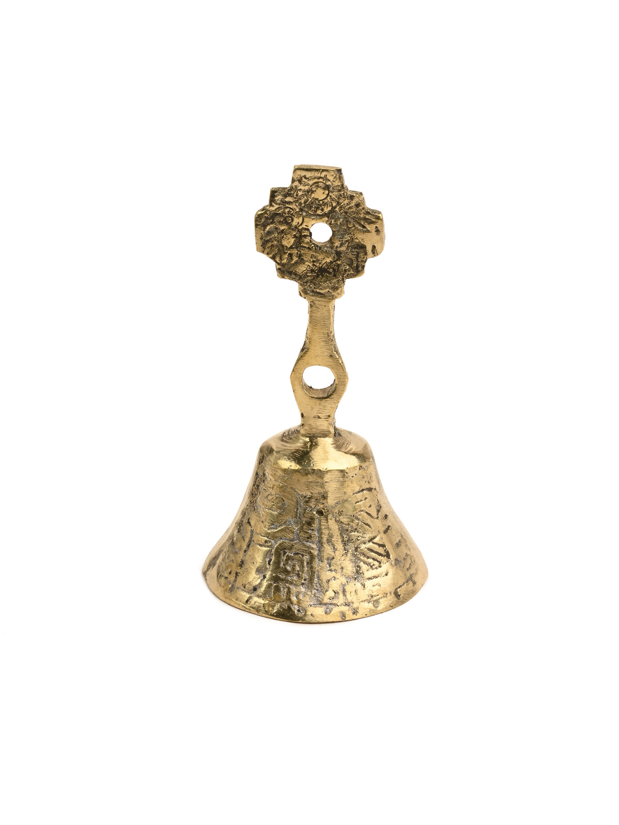 Peruvian Brass Bell Chakana