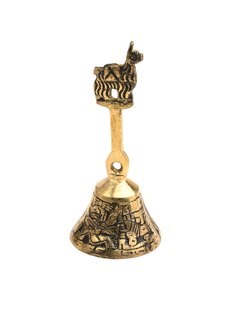 Peruvian Brass Bell Llama