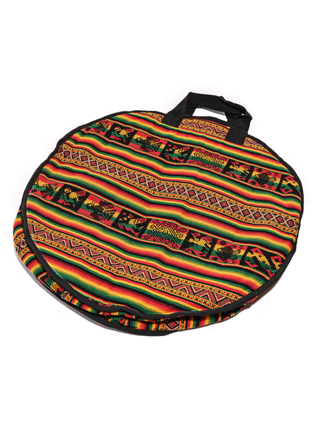 Frame Drum Carrying Case - Extra Large - 19-20" - mmdc11-Red-Gold-Green