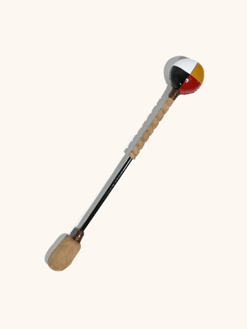 Native American Style Drum Beater with Rattle