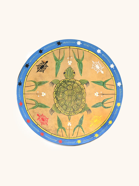 Mother Earth Turtle Buffalo Drum | mmhd-20-18