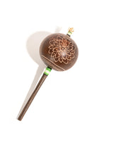 Peruvian Amazon Gourd Rattle - Hummingbird and Flower