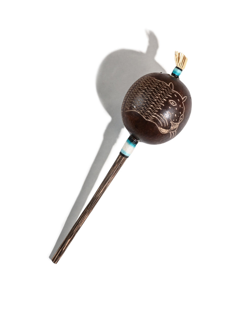 Peruvian Amazon Gourd Rattle - Jaguar