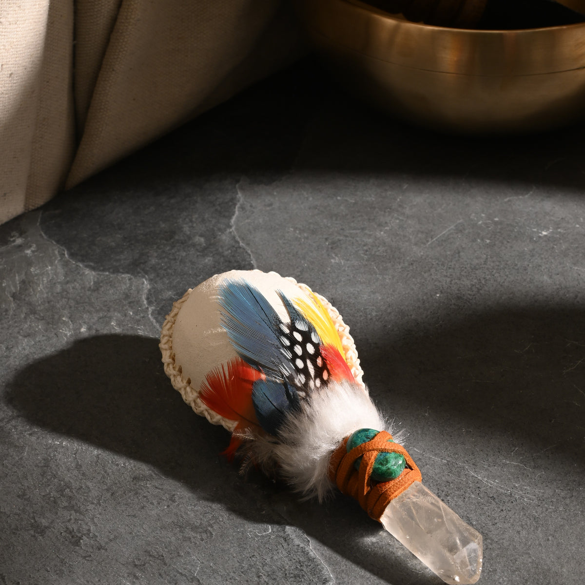 Pyeblo Style Rattle Peruvian Chrysocolla Rattle – Shamans Market