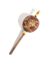 Peruvian Amazon Gourd Rattle - Curvy Serpents