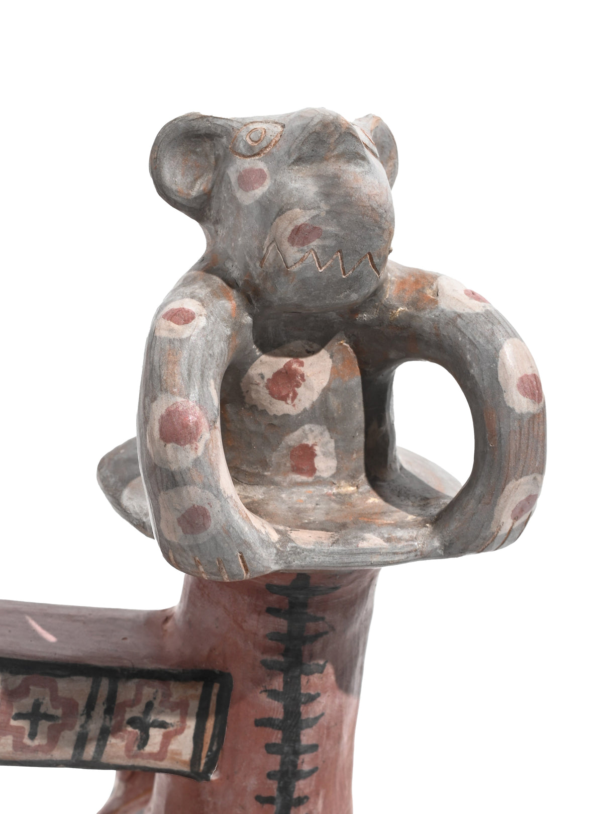 Huaco Silbador-Peruvian Whistling Vessel - Monkey | mmwv026-Rosewood