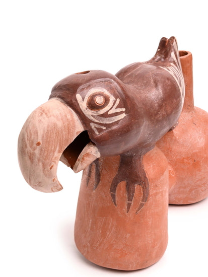 Huaco Silbador-Peruvian Whistling Vessel - Parrot - mmwv046