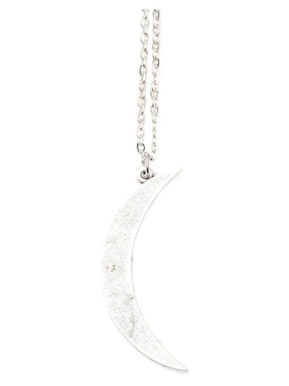 Necklaces Silver Crescent Moon Necklace 