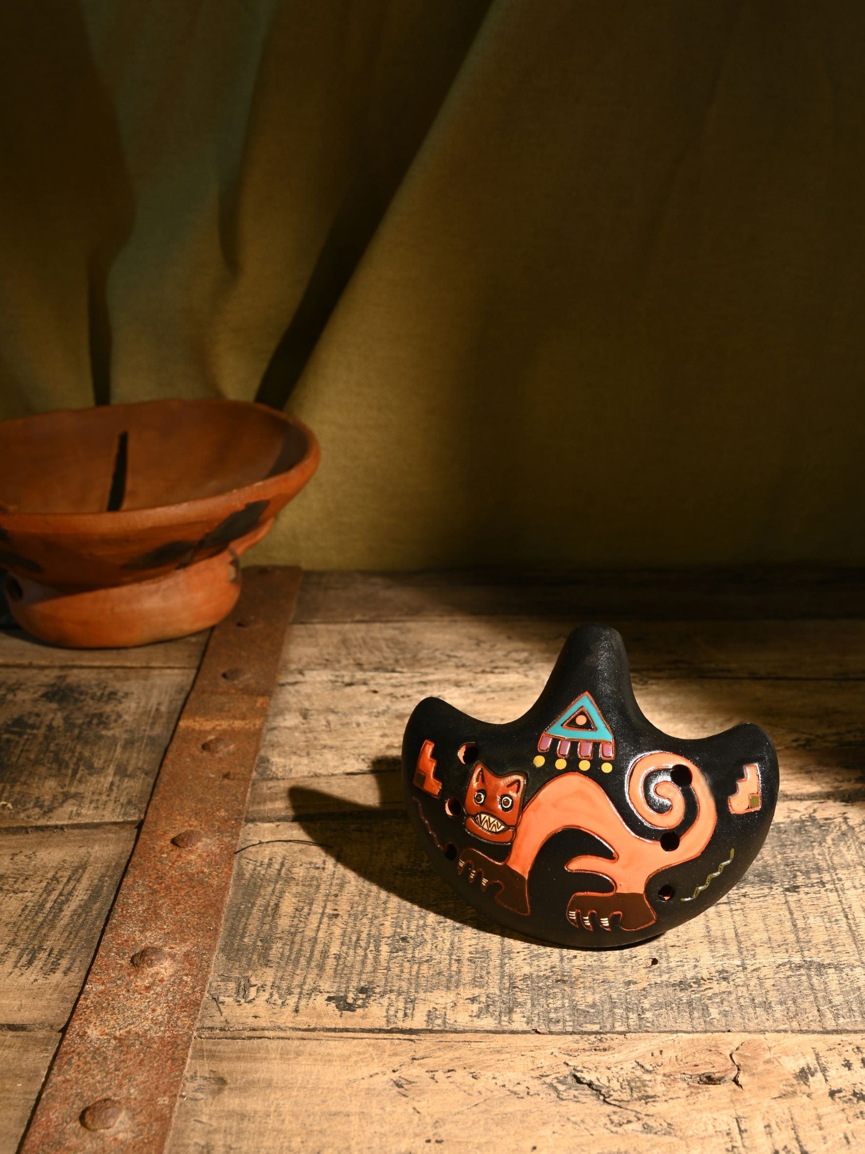 ホビー・楽器・アート nasco Ocarina Nazca Jaguar Crescent - Shamans Market
