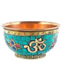 Offering Bowls Copper Inlay Stone Mosaic Om Offering Bowl