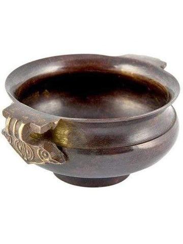 Tibetan Bronze Incense Offering Bowl