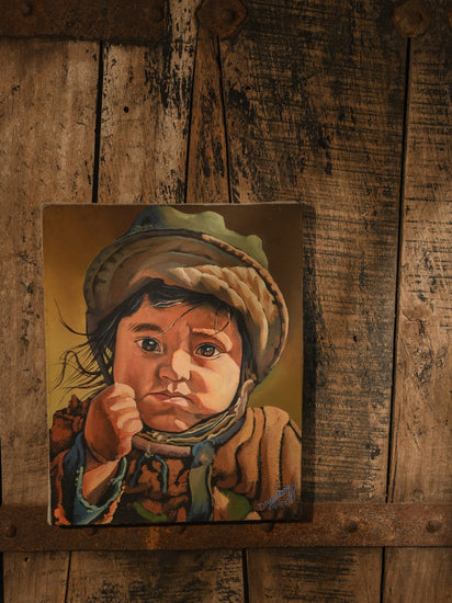 Painting Vintage Child Painting