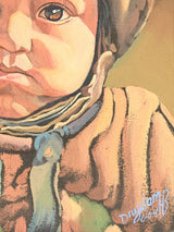 Painting Vintage Child Painting