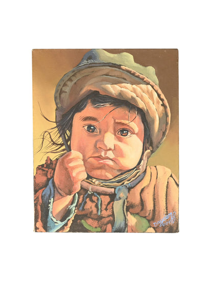Painting Vintage Child Painting