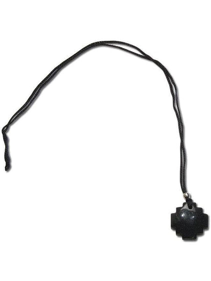Chakana Necklaces Black Peruvian Chakana Necklace with Center Stone