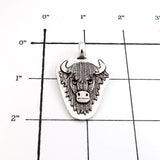 Pendants Sterling Silver Bison Totem Pendant