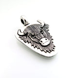 Pendants Sterling Silver Bison Totem Pendant