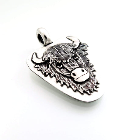 Pendants Sterling Silver Bison Totem Pendant