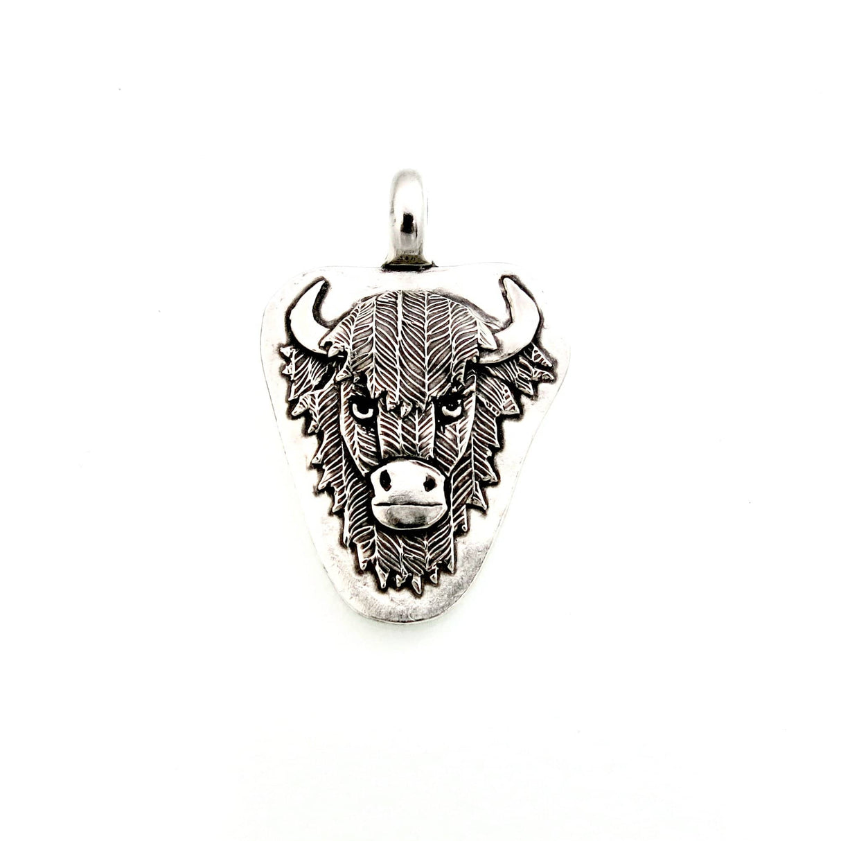 Pendants Sterling Silver Bison Totem Pendant