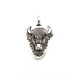 Pendants Sterling Silver Bison Totem Pendant