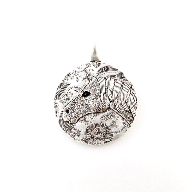 Sterling Silver Horse Totem Pendant