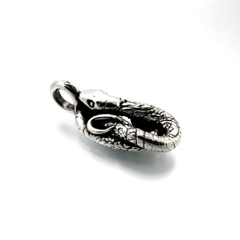 Sterling Silver Snake Totem Pendant