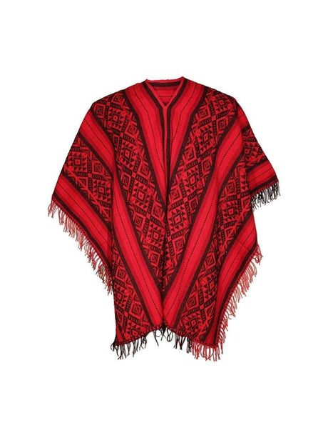Peruvian Traditional Wool Blend Poncho