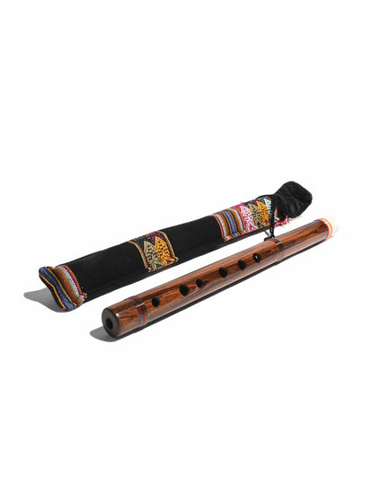 Quenas Black Song of the Andes Peruvian Quena Flute Wood w/Case
