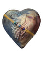Raku Rattles Feather Raku Heart Rattle