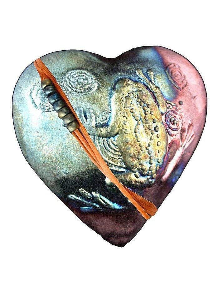 Raku Rattles Frog Raku Heart Rattle